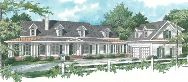 image of large country house plan 7661